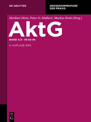 cover image of Aktiengesetz